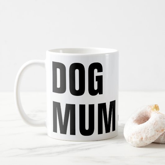 犬のムームフォトマグカップ コーヒーマグカップ (ドーナツ)