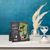 犬のメモリアルギフトパーソナライズされたペットの損失2写真 フォトプラーク (インサイチュ)