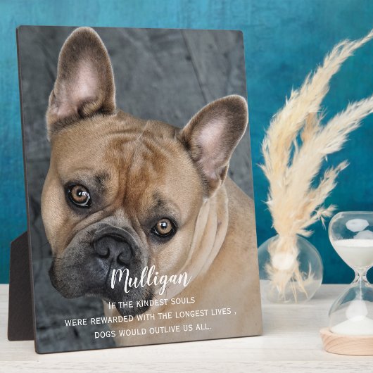 犬のメモリアルギフト – ペット損失記念悔やみや弔慰 – 犬の家族 フォトプラーク