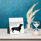 犬のメモリアルサインパーソナライズされた – 犬のダシュント標識 フォトプラーク (インサイチュ)