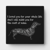 犬のメモリアルサインパーソナライズされた- Dog Dachshund フォトプラーク (正面)