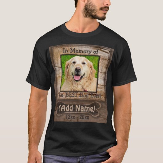 犬のメモリアルシャツ Tシャツ (正面)