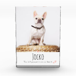 犬のメモリアルペットロス記念フォトフォトカスタム フォトブロック