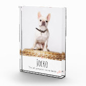 犬のメモリアルペットロス記念フォトフォトカスタム フォトブロック (右)