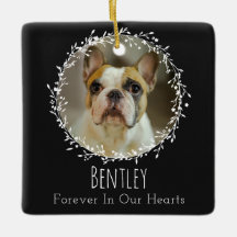 犬のメモリアルペットロス記念Keepsake 2枚の写真リース