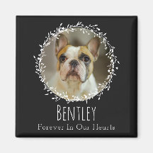 犬のメモリアルペットロス記念Keepsake 2枚の写真リース