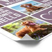 犬のメモリアル写真コラージュが一番辛い別れ ポスター (角)