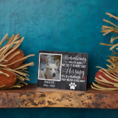 犬のメモリアル名言をオーダーメイドで作成します。 フォトプラーク (側面)