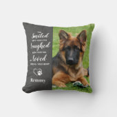 犬のメモリアル悔やみや弔慰Keepsakeペットロス写真 クッション (正面)