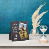 犬のメモリアル贈り物 – 悔やみや弔慰犬ペットロス記念 フォトプラーク (インサイチュ)