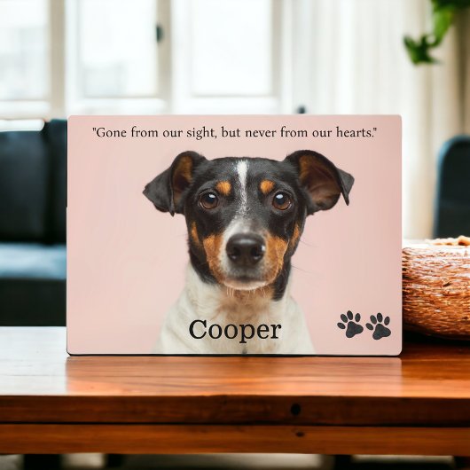 犬のメモリアル - ペットロスの記念品 - 犬の追悼 フォトプラーク