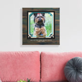 犬のメモリアルPHOTOキャンバスポープリント私たちのハート キャンバスプリント (インサイチュ (リビング))