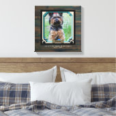 犬のメモリアルPHOTOキャンバスポープリント私たちのハート キャンバスプリント (インサイチュ (寝室))
