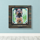 犬のメモリアルPHOTOキャンバスポープリント私たちのハート キャンバスプリント (インサイチュ (ウッドフロア))