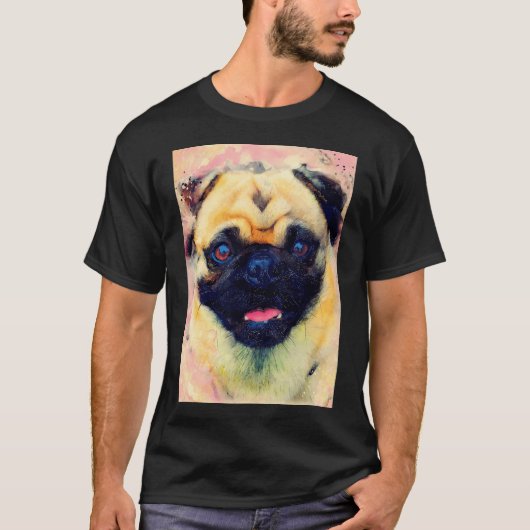 犬のモップ #犬 #モップ #動物 Tシャツ (正面)