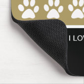 犬のモノグラムのマウスパッド マウスパッド (コーナー)