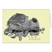 犬のユーモアのあるスリッパのスケッチの静物生活 (正面横)