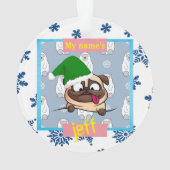 犬のユーモアのある親のためのクリスマスの飾り オーナメント (裏面)