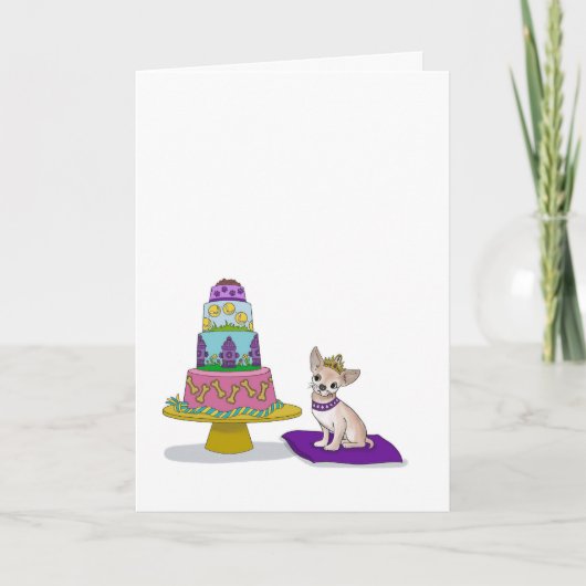 犬のユーモアの誕生日カード カード (正面)