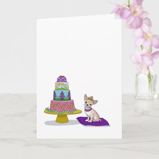犬のユーモアの誕生日カード カード (蘭)