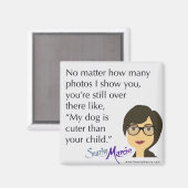 犬のユーモア マグネット (正面/裏面)