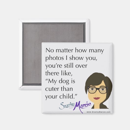 犬のユーモア マグネット (正面/裏面)