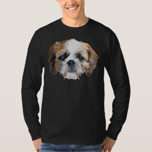 犬のヨークシャーテリアシーズー(犬)Tzuピュレーブルエールダミー包まれた Tシャツ