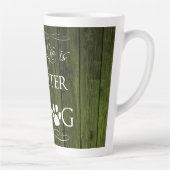 犬のラテマグで生活が良い – 緑 カフェラテマグ (右)