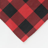 犬のラブラドールチェックマウンテンリビング フリースブランケット (角)