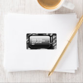 犬のラベルの冬の影 ラベル (インサイチュ)