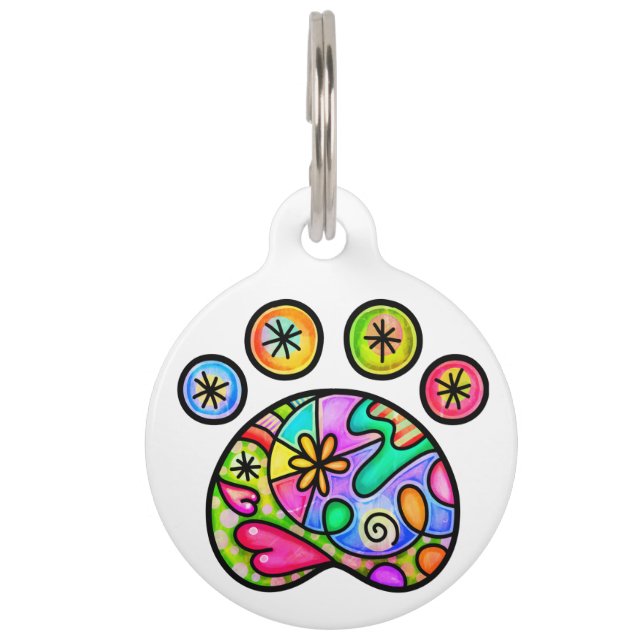 犬のラベル – サポート動物の救助とスタイル! ペット　ネームタグ (正面)