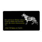 犬のラベル ラベル (正面)