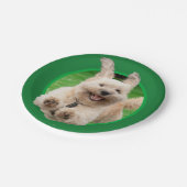 犬のランニングの庭 ペーパープレート (アングル)