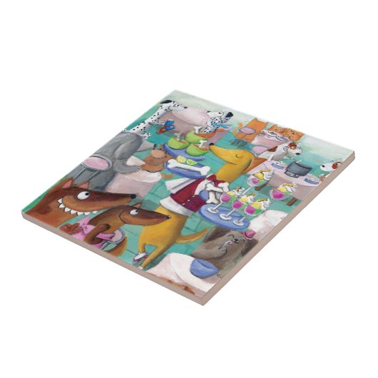 犬のレストラン タイル (側面)