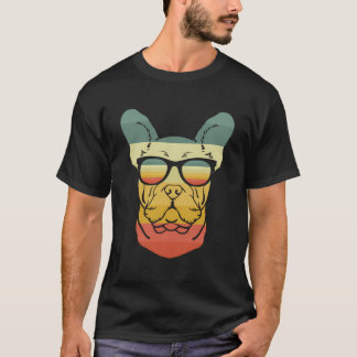犬のレトロクールヴィンテージフレンチズラバーギフトフランス Tシャツ