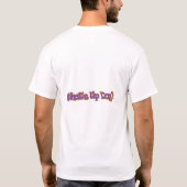 犬のロゴのコピー、文字のロゴのコピー Tシャツ (裏面)