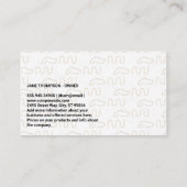 犬のロゴパターン | 動物飼養業 名刺 (裏面)