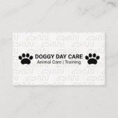 犬のロゴパターン | 動物飼養業 名刺 (正面)