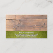 犬のロゴ |ターフウッド |動物サービス 名刺 (裏面)