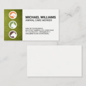 犬のロゴ | ターフ | 動物飼養業 名刺 (正面/裏面)