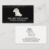 犬のロゴ | 動物飼養業 名刺 (正面/裏面)