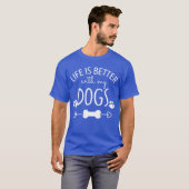 犬のヴィンテージ Tシャツ (正面フル)