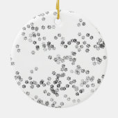 犬の一流のカスタムなオーナメント セラミックオーナメント (裏面)