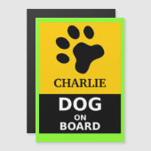 犬の一流の屋内屋外印の磁石の上の犬 (正面/裏面)