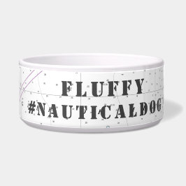 犬の一流の#Nauticalフロリダの緯度の経度 ボウル