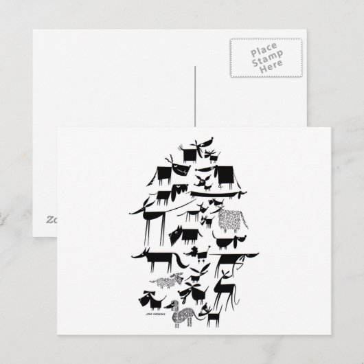 犬の不気味 ポストカード (正面/裏面)