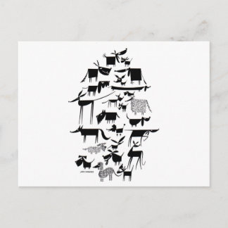 犬の不気味 ポストカード