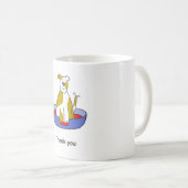 犬の世話をしてくれてありがとう。 コーヒーマグカップ (正面右)