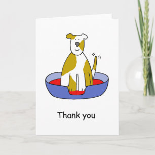 犬の世話をしてくれてありがとう サンキューカード