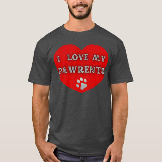 犬の両親の女の子 Tシャツ